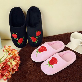 pantuflas para hombre y mujer de flores/zapato antideslizante para el invierno ambiente interior (8)