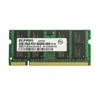 2G ELPIDA 2RX8 2GB PC2-6400s DDR2-800 800MHz 200pin SO-DIMM memoria RAM