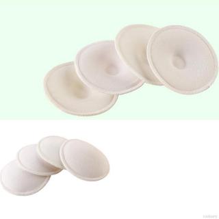 Coolparty 4 almohadillas de lactancia absorbentes reutilizables lavables transpirables Anti-desbordamiento de alimentación de bebé almohadillas de lactancia materna (5)