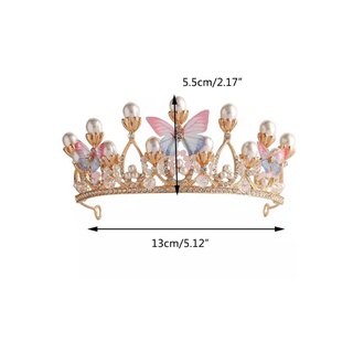 skate crystal pearl diadema mariposa cristal rhinestone tiaras decorativa princesa corona brillante vintage accesorios para el cabello (2)