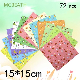 mcbeath 72 piezas manualidades de papel de dibujos animados plegable papel niños origami scrapbooking estrella cuadrada grúa hecha a mano decorativa diy fabricación