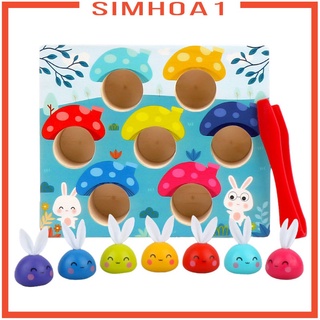 [SIMHOA1] Clip conejo juego de niños Montessori educativo rompecabezas juguetes de mesa