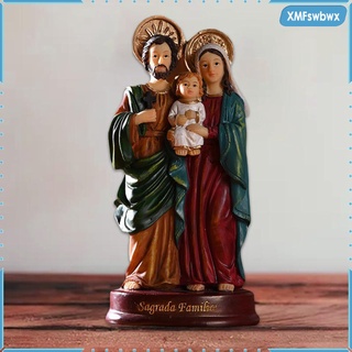 5.5" estatua de la sagrada familia figura figura figura religiosa coleccionable ornamento