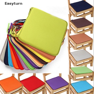 Easyturn cojín silla de oficina jardín interior asiento de comedor almohadilla corbata en el Patio cuadrado de espuma UK MY