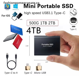 [Granada] Disco Duro Móvil De 4 Tb/2 1TBGB Tipo C USB3.1 Portátil SSD Unidad De Estado Sólido [CO]