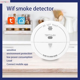 hot tuya alarma de humo inteligente wifi humo detector de incendios red sistema de alarma gdas