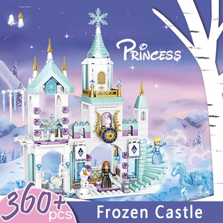 360pcs amigos serie Frozen princesa castillo Disney Elsa chispeante casa bloques de construcción Lego Compatible DIY juguetes educativos para niños niñas regalos