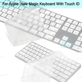 Nuevo 2021 Magic Keyboard transparente/TPU US teclado cubierta A2449 A2450 A2520 A1843 Protector de piel para Apple imac teclado