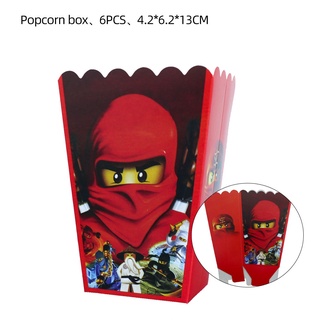 Roblox LEGO Ninjago Disposable Tableware Decoration Set Banner Cake Topper Plate Straw Baby Birthday Party Needs (7)