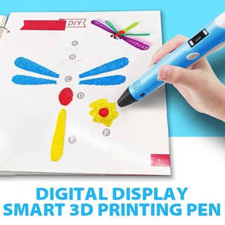 Bolígrafo 3D Para Niños Lápiz De Impresión De Dibujo 3D Con Pantalla LCD Con PLA Filamento Juguetes Cumpleaños De Navidad (8)
