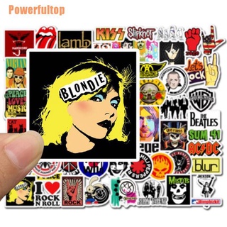 powerfultop@!52 pegatinas de música punk rock and roll hip hop para teléfono portátil guitarra coche (3)