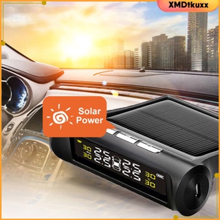 monitor de presión de neumáticos de coche solar monitoreo de neumáticos sensores externos en tiempo real