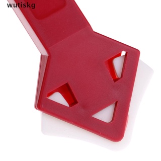 wutiskg 2 piezas kit de herramientas de caulking de esquina junta sellador de silicona removedor de lechadas raspador rojo co