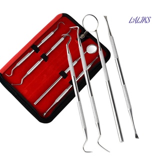 laliks - juego de 4 herramientas de limpieza dental para blanquear los dientes con espejo, kit de higiene oral (1)