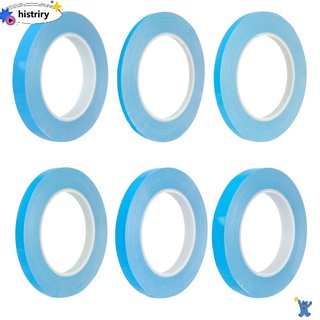 HISTRIRY 25meter/Roll High Quality Conductive Adhesive Tapes Thermal Double Sided Transfer Heat Tape CPU LED Strip Blue 6 Sizes Chip PCB Light Heatsink