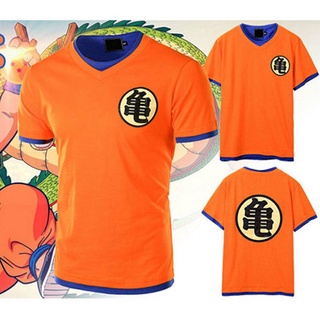 JCFS🔥Productos al contado🔥Camiseta Para Hombre Anime Goku Dragon Ball Z Naranja Traje De Manga Corta