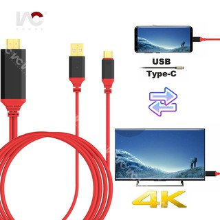 Cable USB C a HDMI, tipo C a HDMI Cable de teléfono a TV espejo 1080P conector HDMI Compatible con Samsung Galaxy
