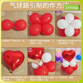 19pcs/Set Large Numbers 0-9 Foil Balloons Party Latex Balloons Wedding
