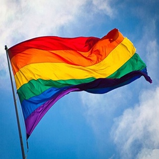 [sudeyte] bandera rectangular arco iris grande poliéster lesbiana gay orgullo símbolo lgbt bandera