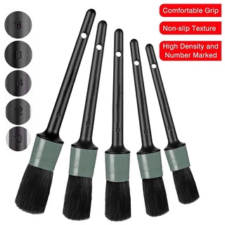 9Pcs Auto Car Detailing Brush Set Car Interior Cleaning Kit Includes 5 Detail Brushes,3 Wire Brush, 1 Car Duster Brush