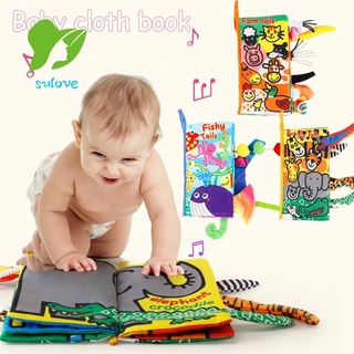 Sulove juguete educativo Infantil Para desarrollo De bebés con dibujo De 0-3 años/libro De tela