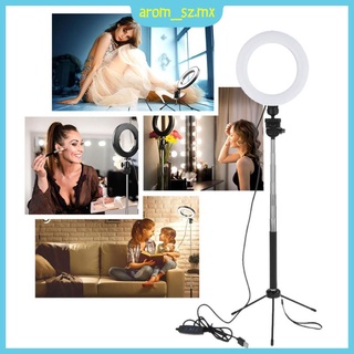 Arom anillo De luz Para Selfie con tripié Kit De 3 Modos De luz Para transmisión en Vivo/maquillaje