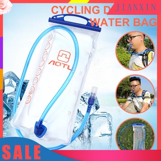 <Jianxin> 2L AOTU - botella de agua para deportes al aire libre, transparente, con pajitas, para ciclismo