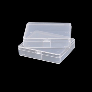 [foodtaste] caja de almacenamiento de plástico transparente de 2 piezas transparentes piezas multipropósito producto caja pequeña [co]