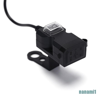 Cargador Usb 12v dual a prueba De agua Para manubrio De Motocicleta (Nanami1) (8)