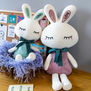 lindo conejo muñeca juguete de peluche amor conejo muñeca blanco conejo dormir almohada regalo de cumpleaños para niña