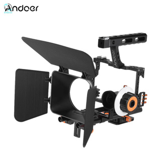 M Andoer C500 Kit De cámara De aluminio De aleación De cámara video Rig jaula Kit De toma De película W/caja mate+reprobado enfoque+ (1)