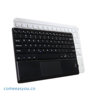 comee 7/9/10 pulgadas inalámbrico bluetooth compatible con teclado ligero con touchpad teléfono móvil tablet teclado portátil viaje