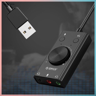 Adaptador De audio Usb Multifuncional Externo Usb a Jack De 3.5mm Para audífonos