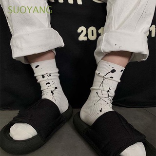Suoyang calcetines De algodón multicolor Para mujer/calcetines/calcetines multicolores/calcetines De tubo medio (1)