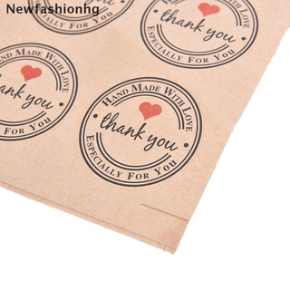 (newfashionhg) 60 pegatinas de agradecimiento autoadhesivas pegatinas de etiquetas kraft regalos etiquetas papel en venta