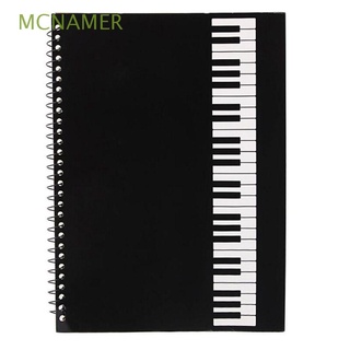 mcnamer 50 páginas de papel en blanco hoja compositor personal cuaderno de escritura para música profesional libro suministros escolares orquestal músicos/multicolor