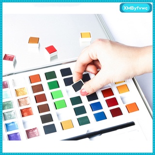 36/48 colores acuarelas caja artista dibujo pintura artesanía suministros