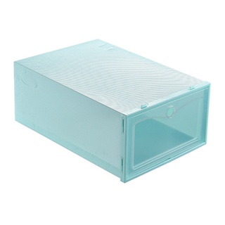 y caja de zapatos de plástico engrosada transparente organizador de zapatos apilable cajón caja de almacenamiento contenedor para hombres mujeres (8)
