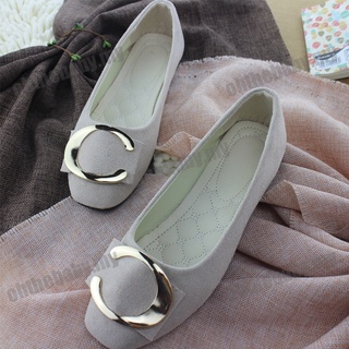 Zapatos Planos Casuales Para Mujer De Gamuza Puntiagudo De Dedo Del Pie De Las Señoras (Corte Pequeño) (6)