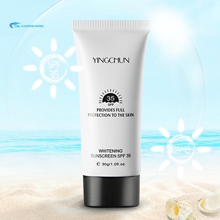stock 30g protector solar crema hidratante protección de la piel sintética anti-envejecimiento blanqueamiento crema solar para cara