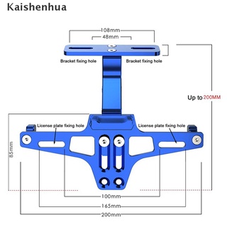 [Kai] soporte Universal para motocicleta/motocicleta/montaje trasero modificado/soporte de matrícula+lámpara