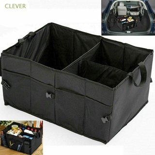 CLEVER Foldable Storage Box Oxford Cloth Utility Box Car Boot Tidy Bag Sorting Box Trunk Organiser Collapsible Travel Holder