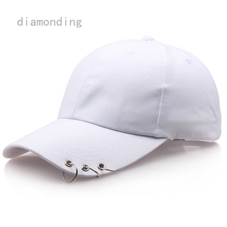 YL🔥Stock listo🔥diamonding mujeres gorra de béisbol bts unisex bordado anillos gorra de béisbol kpop ajustable sombrero