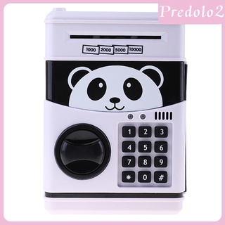 [PREDOLO2] Mini de dibujos animados Panda efectivo caja de monedas de música máquina de depósito electrónico hucha