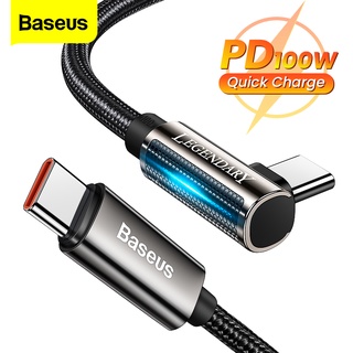 Baseus 100W USB C To USB Type C Cable USBC PD Fast Charger Cord Type-c Cable For Xiaomi Samsung S20 Macbook iPad
