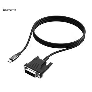 [TR] Cable convertidor ligero USB-C a DVI Cable adaptador de vídeo larga vida útil (5)