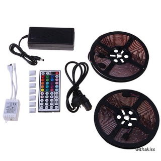 withakiss Flexible Strip Light 5050 RGB LED SMD Remote Fairy Lights for Room Party Bar
