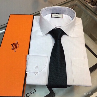 Hermes (en caja) corbata de corbata de hombre nueva serie de corbatas negras