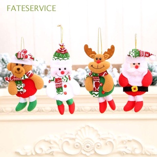 Fati colguije De peluche Decorativo De felpa/muñeca De nieve/papá Noel/reno/oso De peluche Para decoración De árbol De navidad