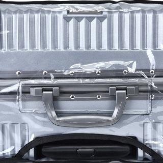 protector de equipaje cubierta de viaje maleta antiarañazos a prueba de polvo transparente caso carro bolsa (5)